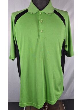 Monterey Club XL Green Black Performance Golf Polo Bucks Club